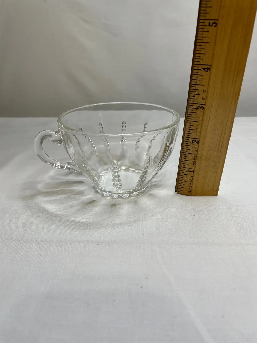 VINTAGE FEDERAL GLASS Columbia Pattern Cup